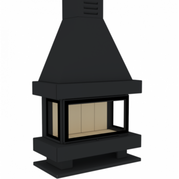 Повітряний камін Gavryliv&Sons 95x52 бічні сторони 37х52