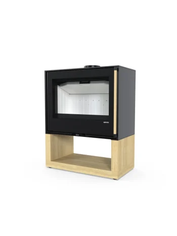 Сталева піч Defro Home CUBEN S WOOD